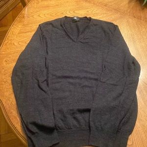 ‼️ Mens- Calvin Klein, Black V-neck long sleeve light sweater- Size Large ‼️